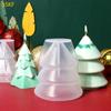 55KF Xmas Tree Resin Mold Snowman Silicone Mould DIY Fondant Chocolate Moulds