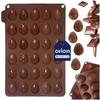 Forma do pieczenia ciastek pralin pralinek silikonowa brązowa jajka SILLINIE ORION 154407