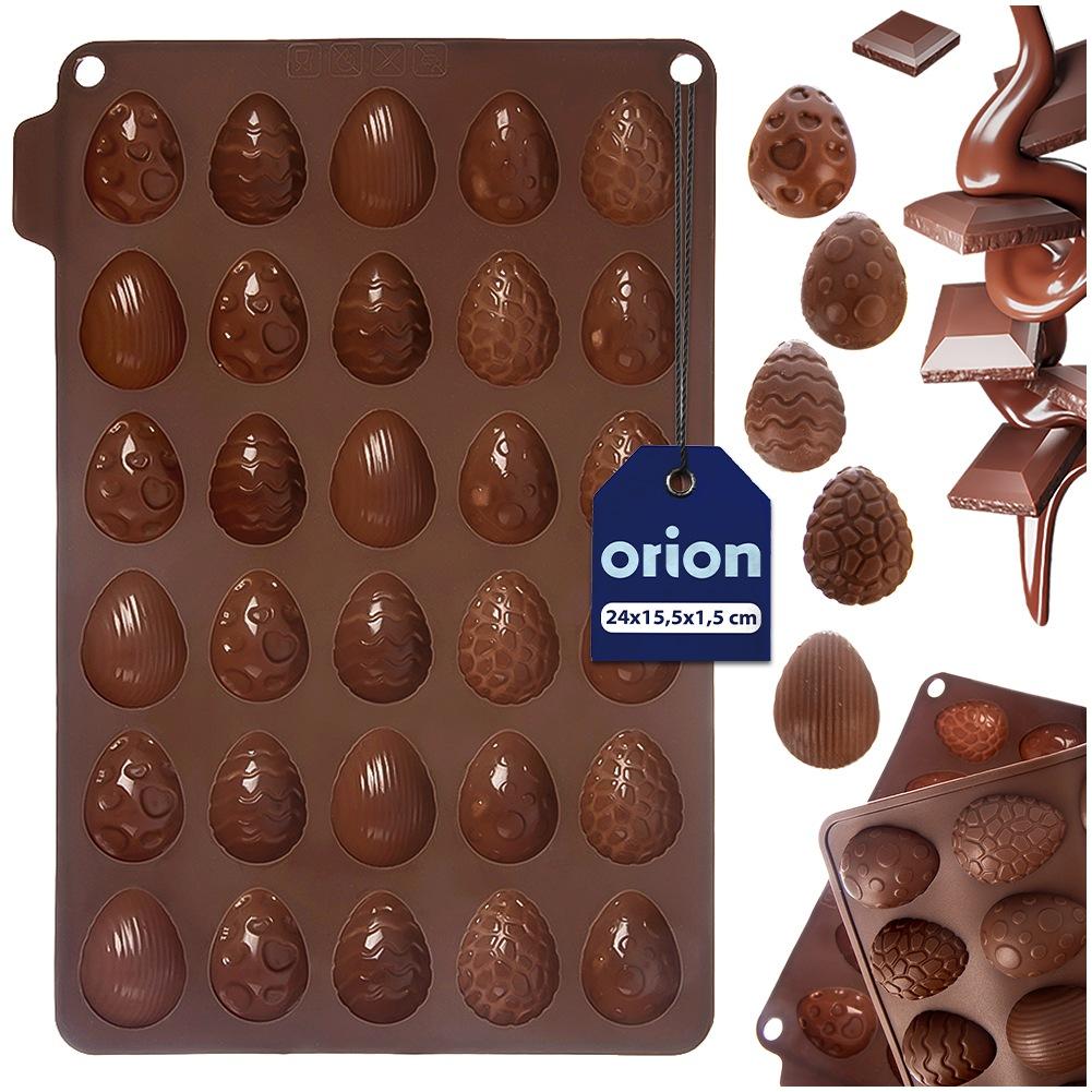 Forma do pieczenia ciastek pralin pralinek silikonowa brązowa jajka SILLINIE ORION 154407