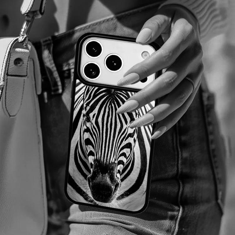 Zebra Animal Wildlife African Nature Phone Case For iPhone 17 Air 14 15 13 12 Max Cover For Apple 16e 11 Pro Max Plus Coque
