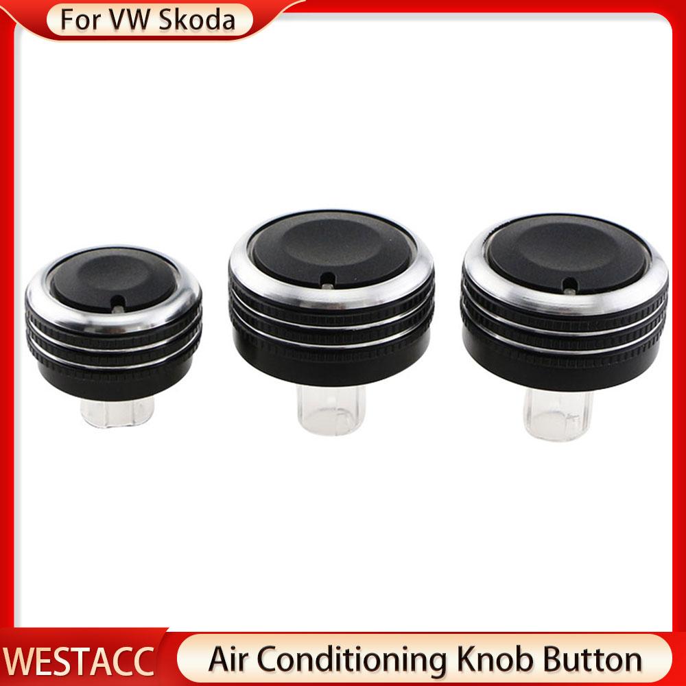 Car Air Condition Knob AC Button for Volkswagen VW Golf 5 MK5 Jetta Tiguan Touran Passta B6 B7 3C for Skoda Octavia