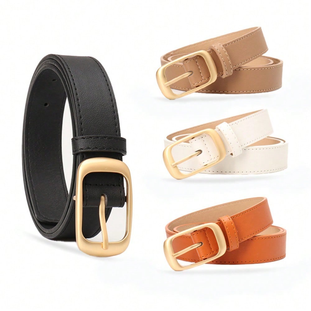 Fashion Versatile Women's Belt Simple Style Premium Sense Pin Buckle Belt Women's Decorative Jeans Belt