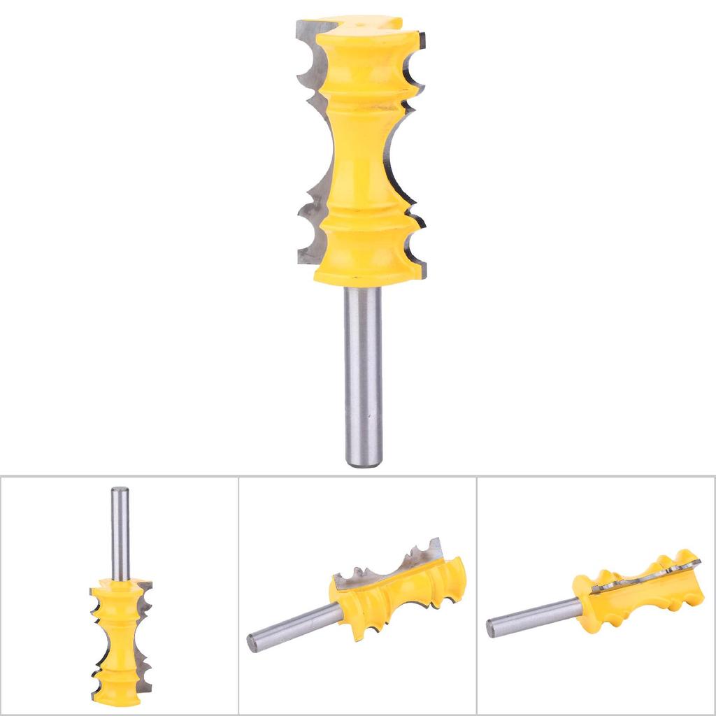 Elaborate Chair Rail Molding Router Bit 8mm Shank Woodworking Milling Cutter