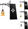 Ghost Bookshelf Lantern Design B - Warm LED Book Light Vintage Halloween Decor for Reading Corners Study Rooms Home Libraries Book Lover Gifts