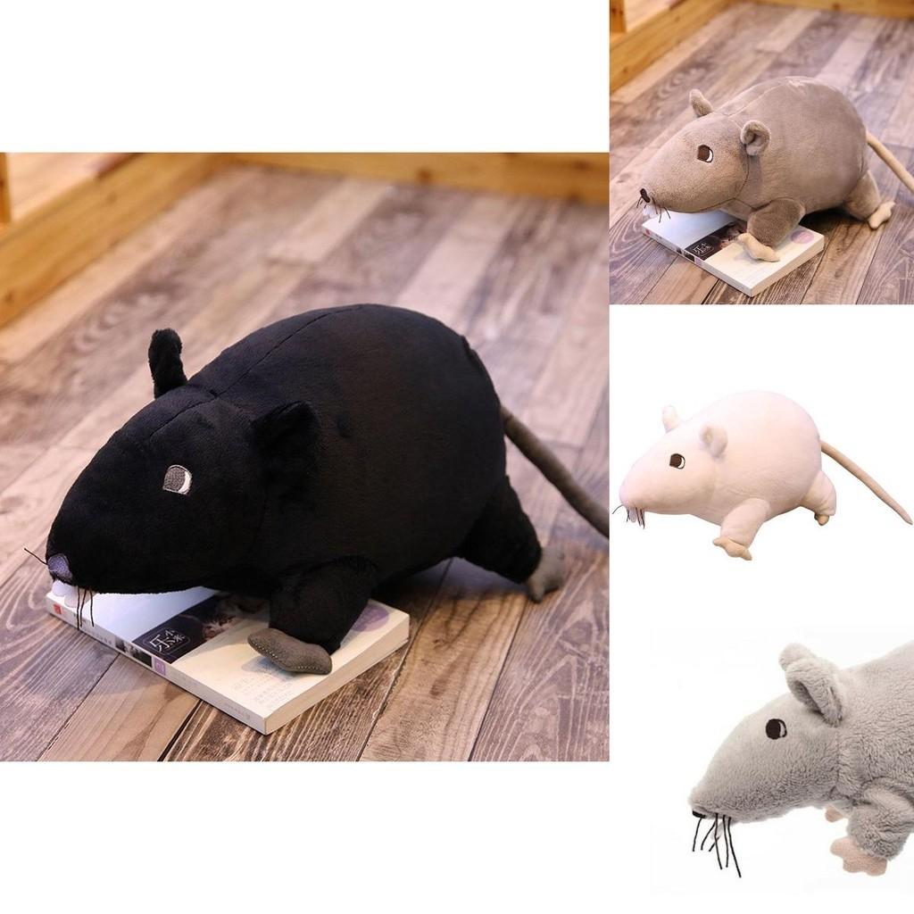 Horror Schwarze Ratte Plüschtier für Kinder und Erwachsene gleichermaßen 20cm Weiche und kuschelige Stoffpuppe