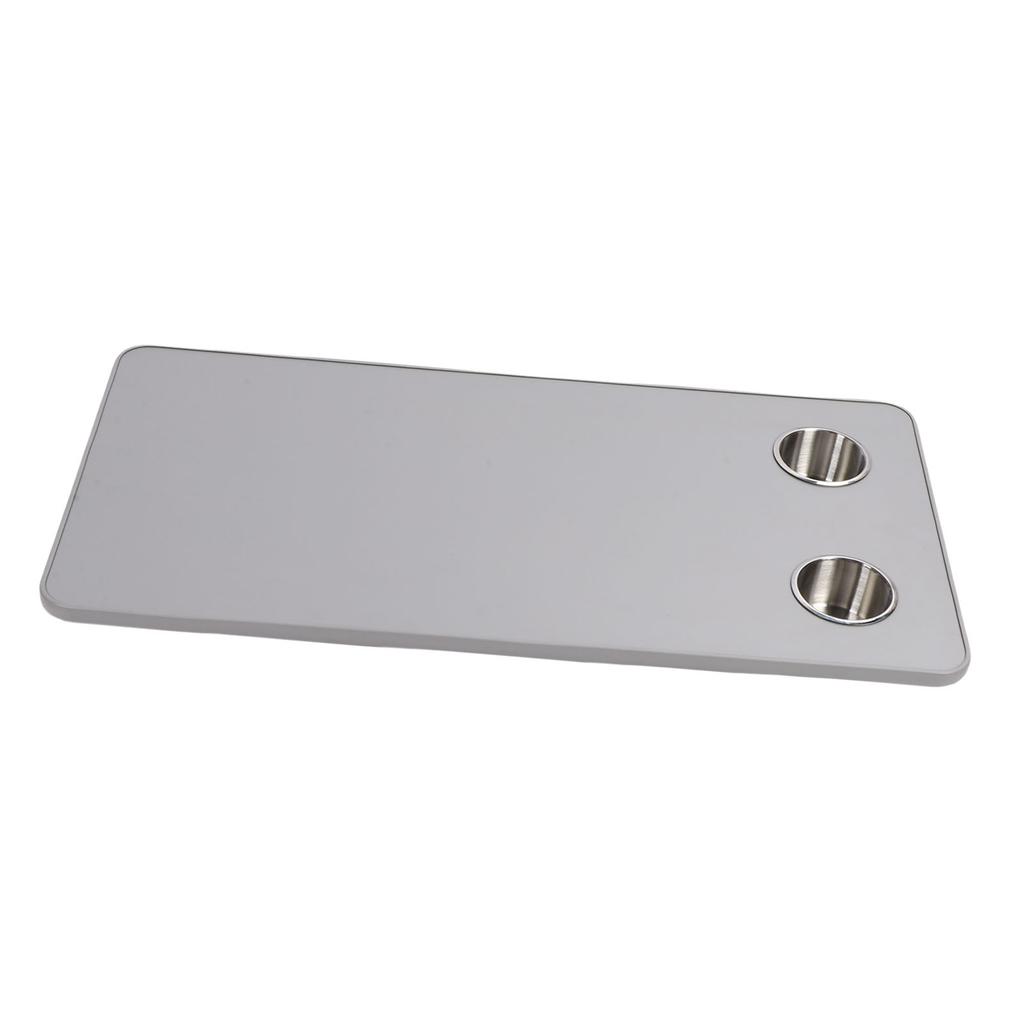 RV Table Top Replacement with 2 Cup Holders 31.49x15.74in Solid Wood Boat Table Top Panel for Trailer Motorhome Yacht