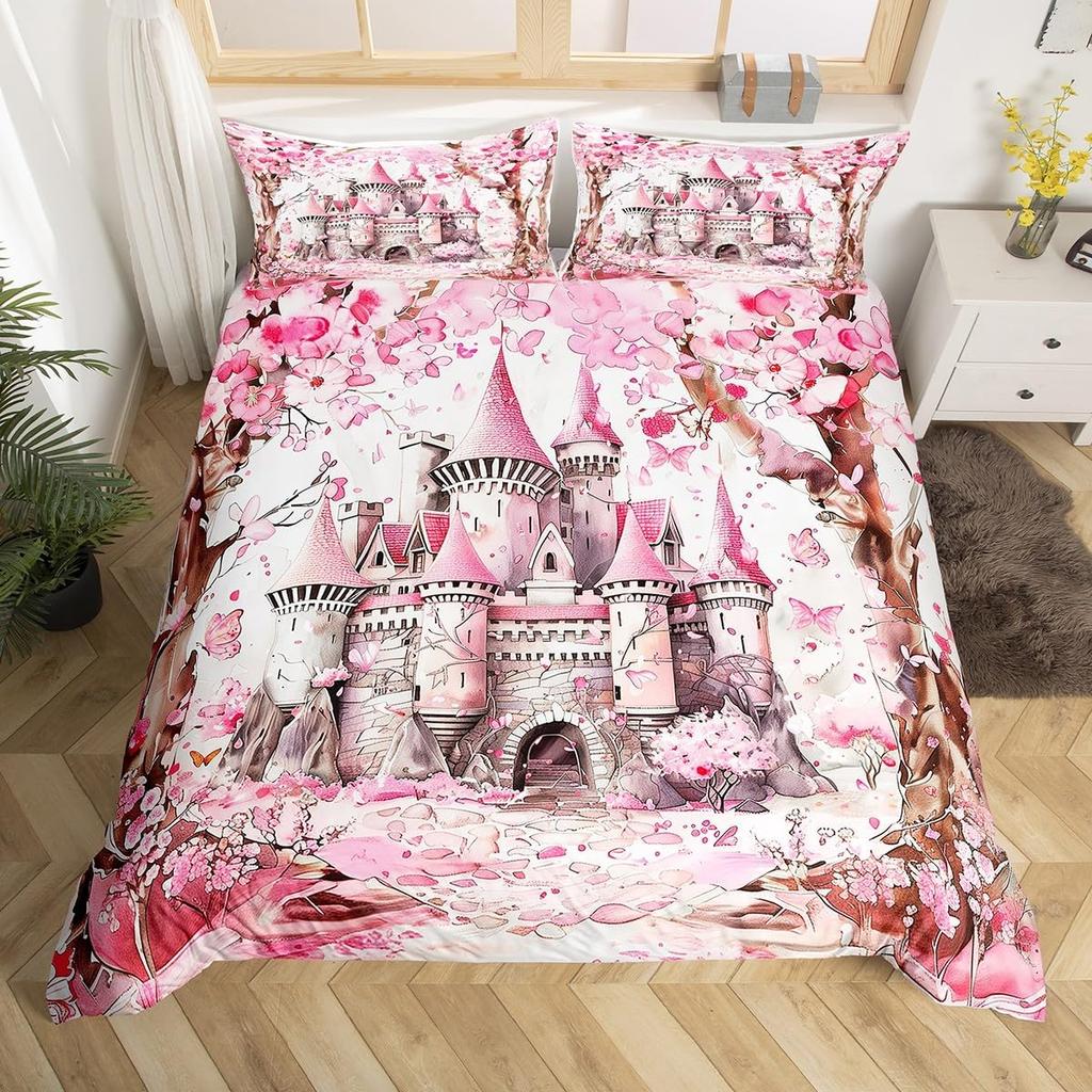Western Style Bedding Set Sea Turtle Bedlinen White Quilt Set with Pillow Cover Super King Beds 3d Comfortable Thick Bedclothes