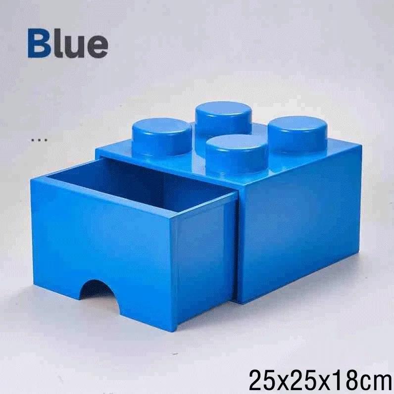 New Creative Storage Box Building Block Shapes Plastic Boxs Superimposed Desktop Handy Office Supplies Space Saving