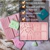 1PC Weihnachten Haus Baustein Schokolade Silikonform Kuchen Dekoration DIY Lebkuchenhaus Form Kekse Schablone Backen