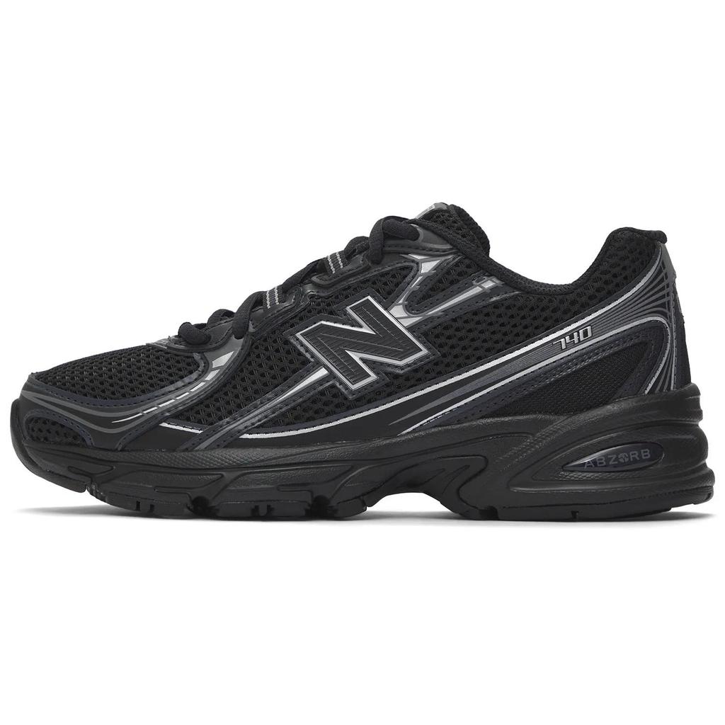 New Balance 740v2 'Black Silver Metallic' (Unisex) Black / Silver Metallic Running Shoes U740BM2