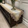 Tv Cabinet Lace Tablecloth  Embroidered Tassel Dining Table Flag Shoe Cabinet Long Striptransparent Yarn Dust Cover Cloth