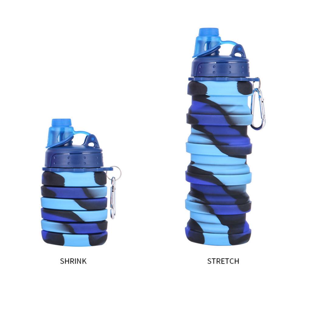Silicone Retractable Folding Collapsible Water Coffee Bottle Cup Outdoor
