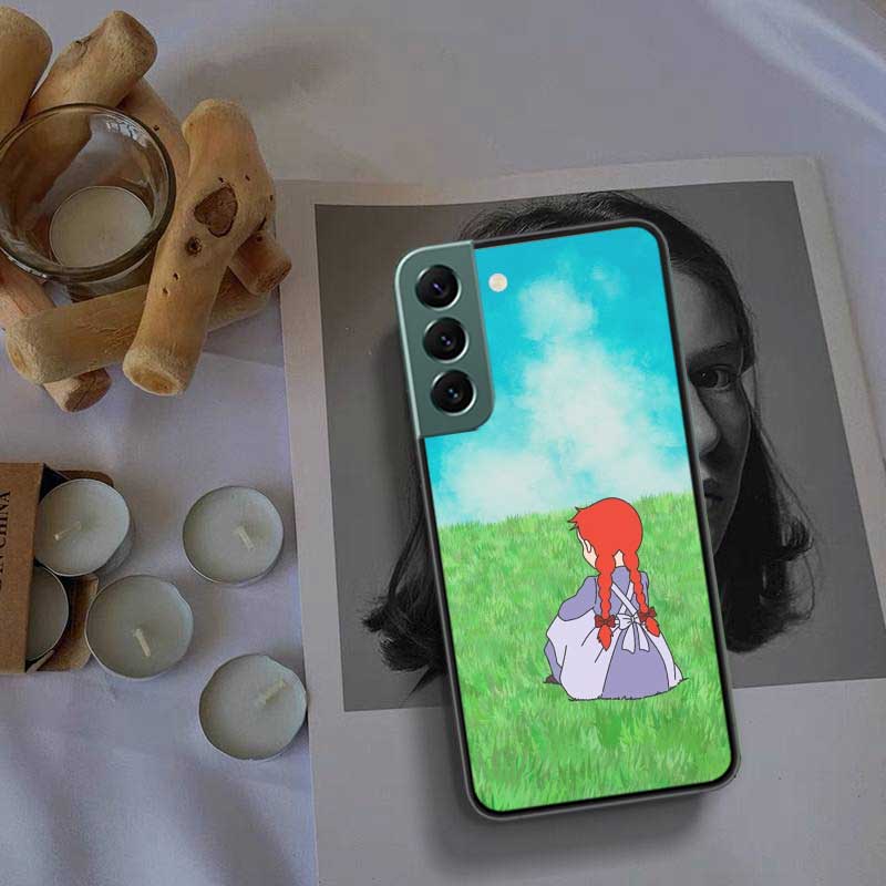 A-Anne of Green Gables Anne Shirley Phone Case For Samsung S25 Edge S24 FE Galaxy S22 Ultra S21 Plus S20 S23 S10 Plus Cover Sili