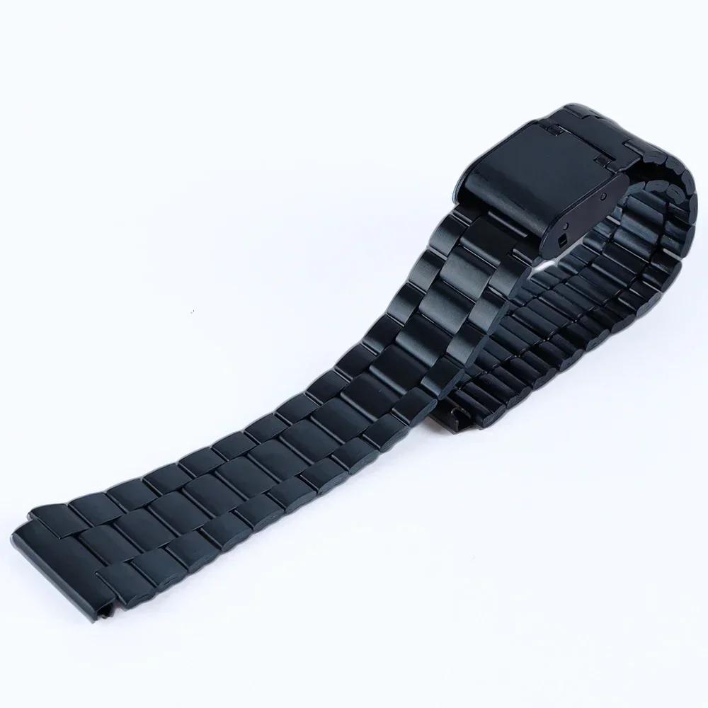Vintage Metall Uhrenarmband für Casio SGW400 F91W F84 F105/108/A158/168 AE1200/1300 Hohe Qualität 18mm Edelstahl Armband