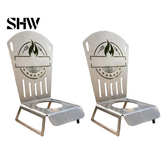 Rust Proof Metal Roaster for Poultry Beer Can Chicken Rack, Durable Vertical Stand, Stable Upright Cooking Rack Heat Resistant BBQ Grills Outdoor