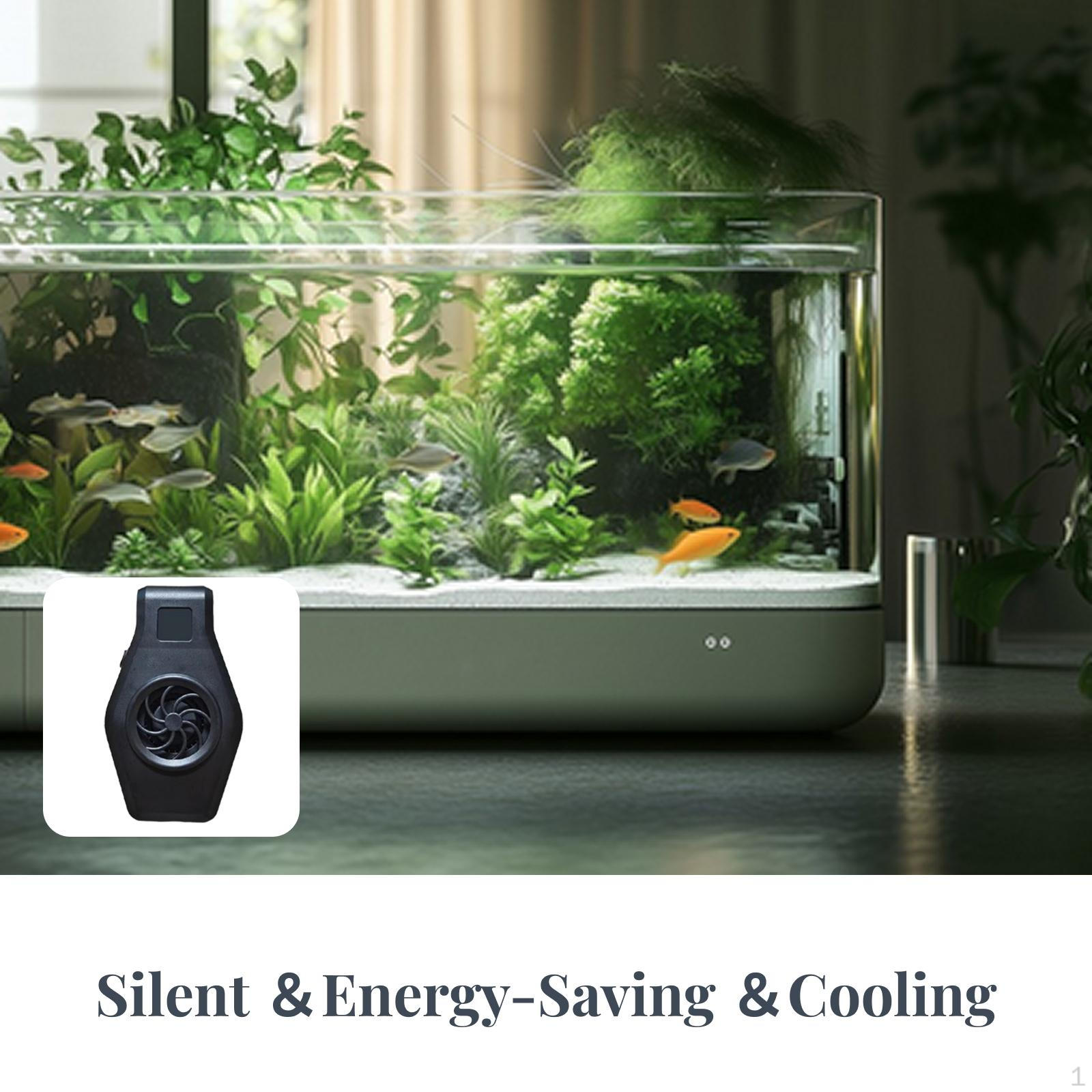 

Аксессуары для аквариумного чиллера с питанием от USB, тихий кулер с 2 уровнями регулируемой скорости для хомяков чёрный