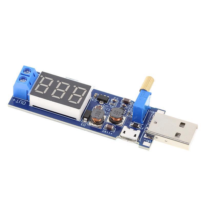 DC-DC 5V auf 3,5V/ 9V/12V LED USB Step UP / Down Netzteilmodul Einstellbarer Aufwärts-/Abwärtswandler Voltmeter Ausgang DC 1,2V - 24V