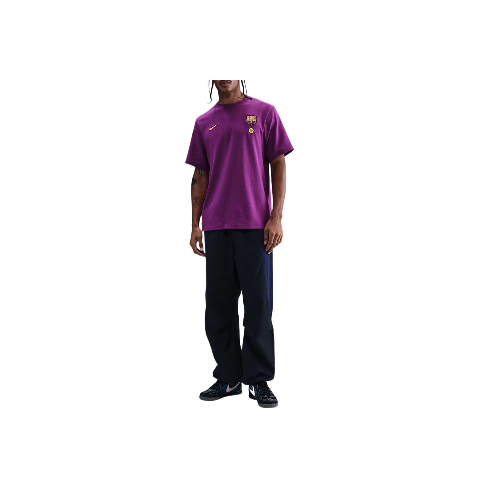 Nike Men s FC Barcelona Primary Home Dri-FIT Soccer T-Shirt Bright Grape HJ6549-595 M