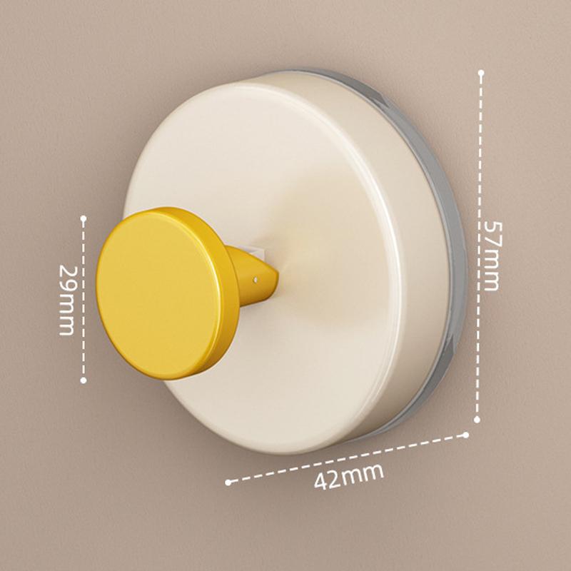 Reusable Abs Suction Cup Hook Punch-Free Wall Mounted Wall Hanger Accessories Vacuum Door Hooks Toilet