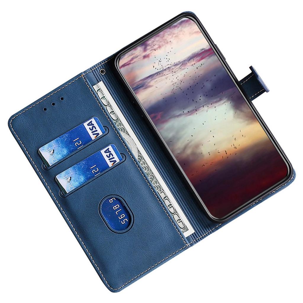 For TECNO Spark 20 Pro Cell Phone Case Straw Hat Design Skin-Touch Wallet PU Leather Stand Cover