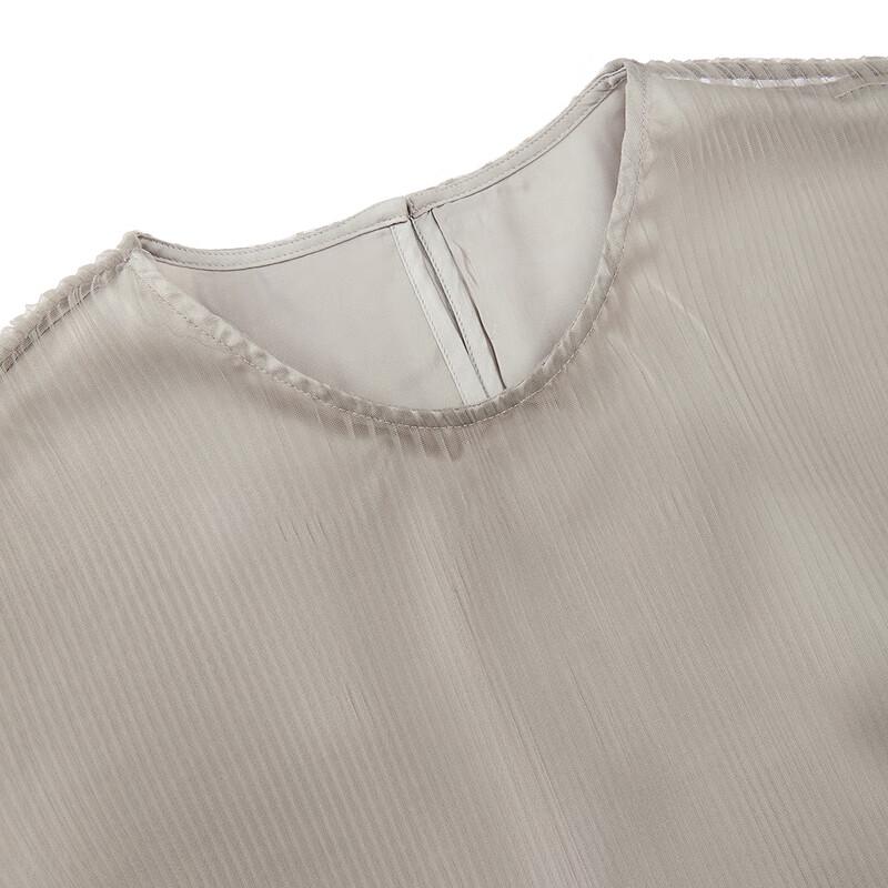 JNBY 2025 Autumn Round Neck A-line Short Sleeve Dress