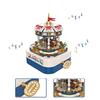 ROBOT PLAZA Building Blocks Toy, Music Box, Educational Toy for Boys and Girls, Merry-Go-Round, Birthday Gift (Merry-Go-Round)