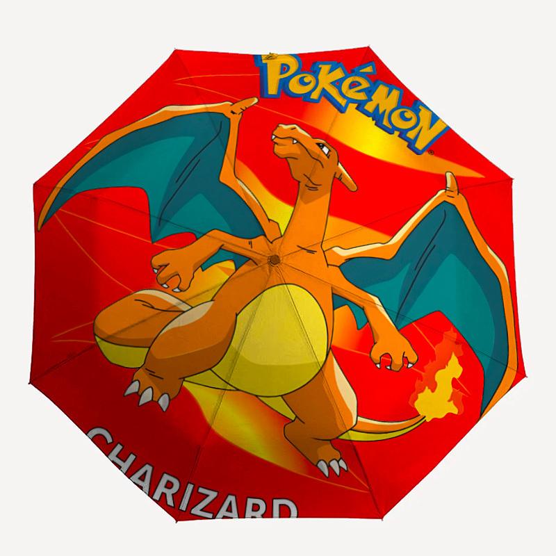 

Pokemon Charizard Automatic Open/Close Umbrella Folding Umbrella,Portable Compact Perfect Gift for Birthday, Christmas0809200