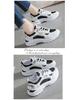 Dames 2025 Lente Leer Ademende Sneakers - Casual, Veelzijdig, Dikke Zool Dad Shoes
