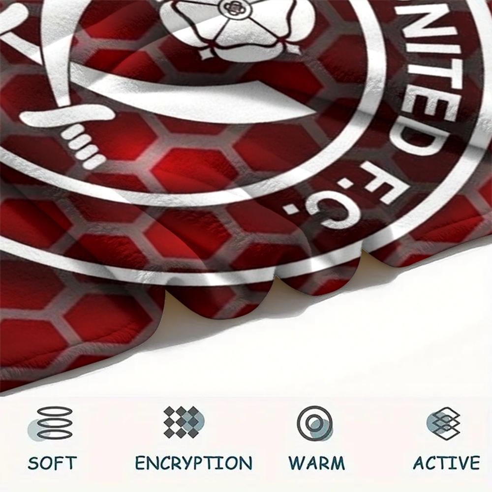1PC Custom Name Sheffield United FC Patterned Flannel Blanket Suitable For All Seasons for Home Decor Warmth and Comfort Gifts Holiday Present