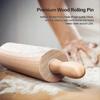 Dww-rolling Pin Solid Wood Roller Dumpling Skin Household Large Rush Noodle Stick Rolling Dumpling Skin Rolling Pin Roller Rolling Pin Wood, Diameter