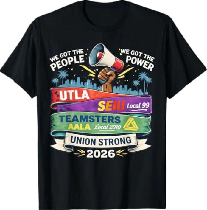 Labor Movement UTLA SEIU AALA We Got The People Black T-Shirt 2XL