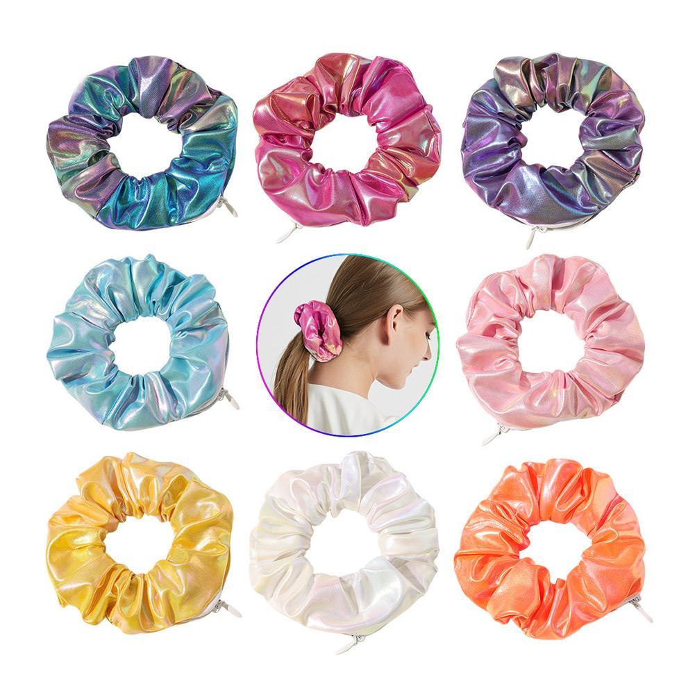 Hair elastic with zipper