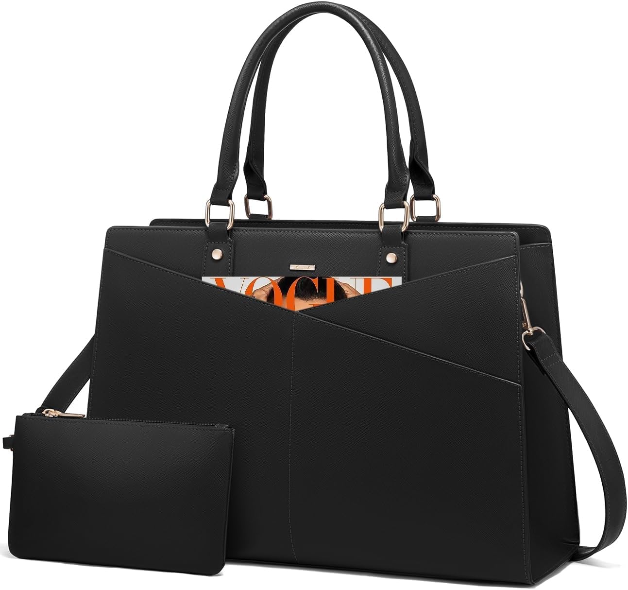 

Bag Tote Bag Business Bag Bag A4 Commuting Job Hunting Large Capacity Recruit Bag Entrance Ceremony [LOVEVOOK] Women s чорний