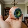 6cm Realistic Eyeball Resin Ornament with Base Creepy Eye Ball Decoration