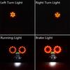 LED Kennzeichen Brems Rücklicht Blinker Doppelicht für Motorrad Bobber Cafe