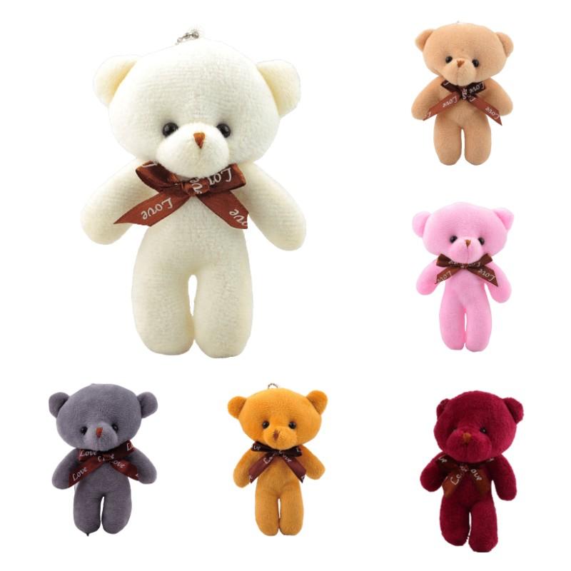 Teddy Bear Plush Toy Keychain Keyring Pendant Stuffed Doll Gift Kids Girlfriend