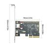 PCIe USB 3.1 Expansion Card with ASM1142 Chip Support PCIE X4X8X16 Enhances Desktop Connection