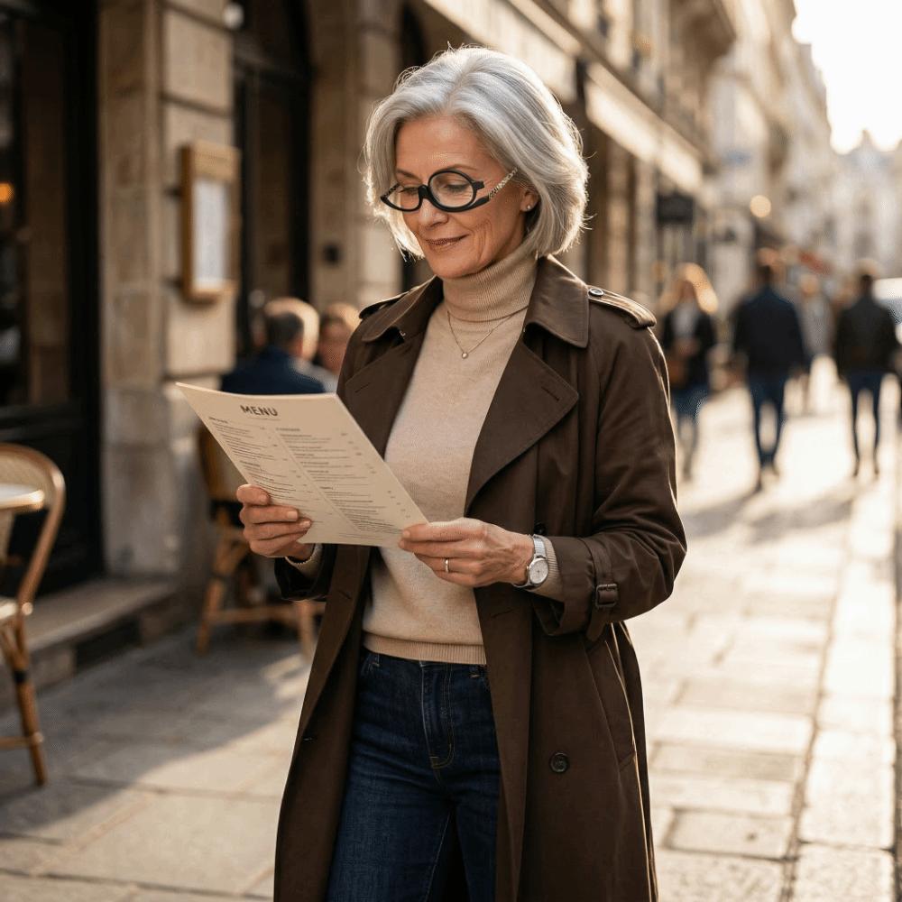 Magnification Folding Eyeglasses Rotating Design Presbyopia Glasses Reading Use