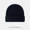 Light Plate Knitted Hat for Women Thickened Warm Ear Protection Cold Hat for Students Simple and Versatile Pullover Woolen Hat for Men