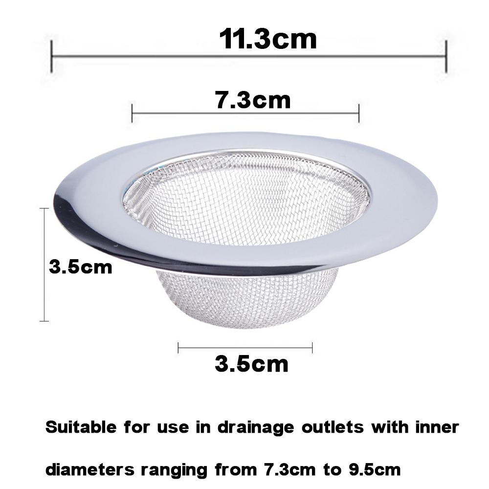 Universal Sink Drain Filter – Stainless Steel Mesh Catcher for Kitchen & Bathroom,Catches Hair,Food Scraps,Debris, Reusable,Easy To Clean, Anti-Clog