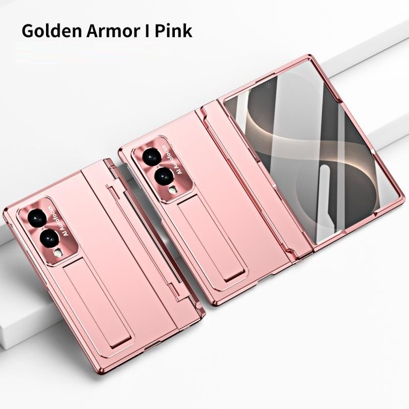 For Samsung Galaxy Z Fold 8 Ultra / 8 7 6 5 4 3 360 Full Protection Hinge Case Folding Cover Tempered Glass Film Stand PC Case