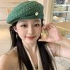 Fashionable Hollowed Out Beret Hat Japanese Style Crochet Knitted Cap  Women/Girls