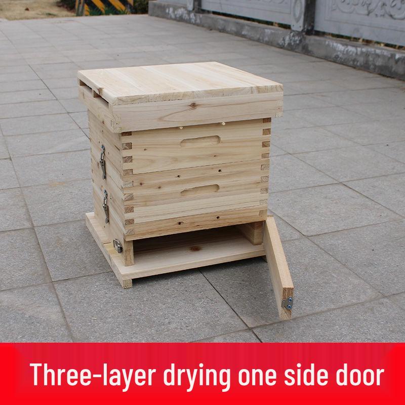 

Five-Layer Fir Wood Beehive Set with Thickened Wax-Boiled Brood Boxes and Beekeeping Tools