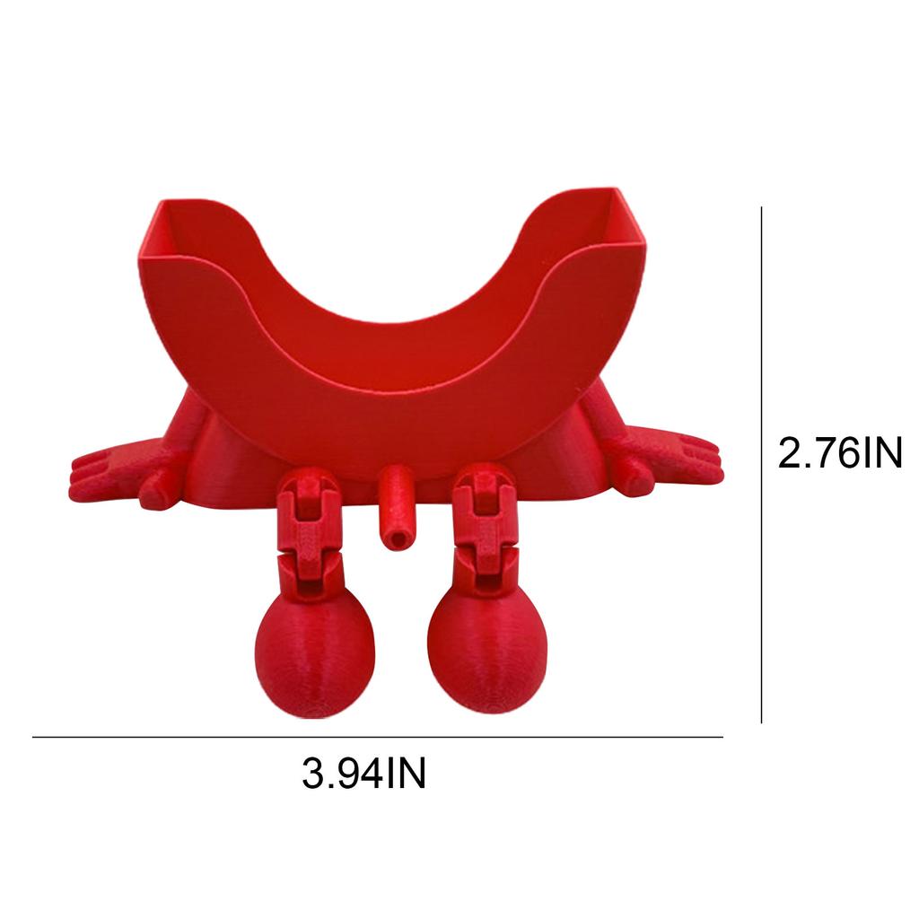 Smiling Sponge Holder 3D Printing Sponges Soap Holder Drying Rack for Scrub Daddy Kitchen Countertop Sink Organizer