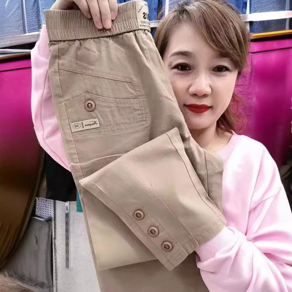 Loose 5XL Embroidered Letter Women Pants Spring Autumn Casual Pants Women's Fashion Versatile Straight Harun Pants