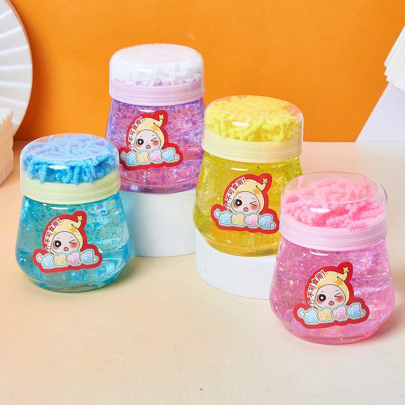 Squeeze Pupu Kids' Safe Non-Stick Foaming Slime for Stress Relief and Fun