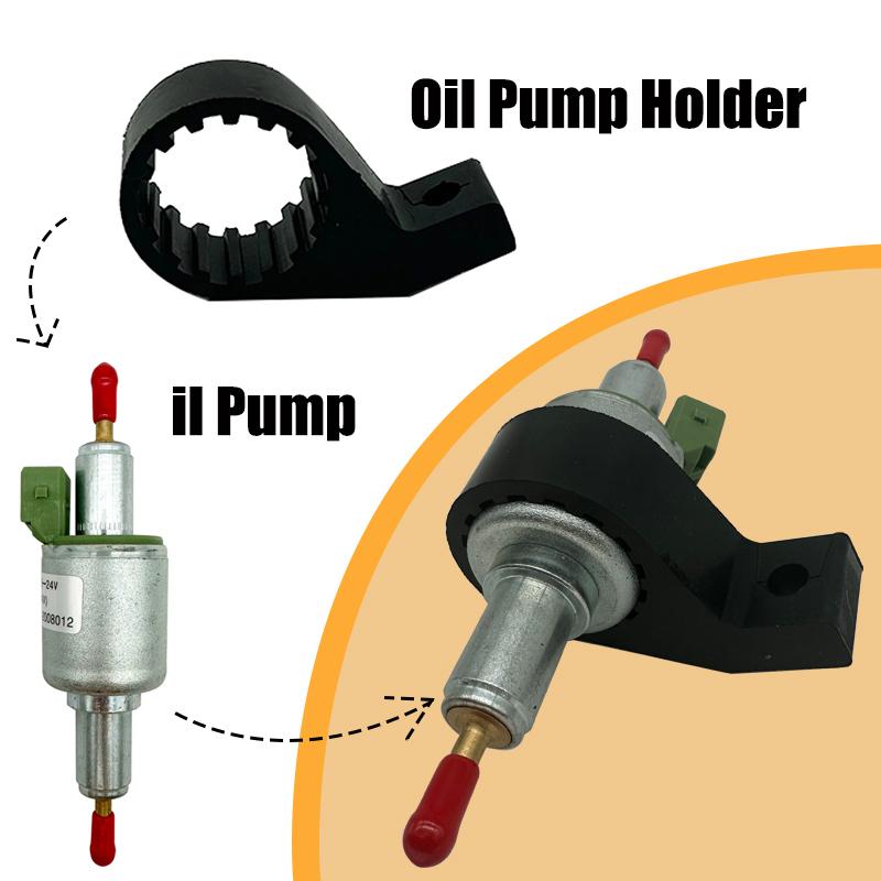12V/24V Air Diesel Parking Heater Oil Fuel Pump Pulse Meter Pump + Shock Absorption Holder For Webasto Eberspacher 22/28/35/65ml