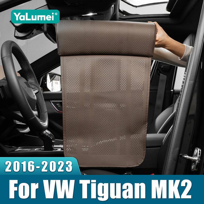 For Volkswagen VW Tiguan MK2 R-Line 2016 2017 2018      Car Seat Leg Support Extension Mat Cushion Pad Cover
