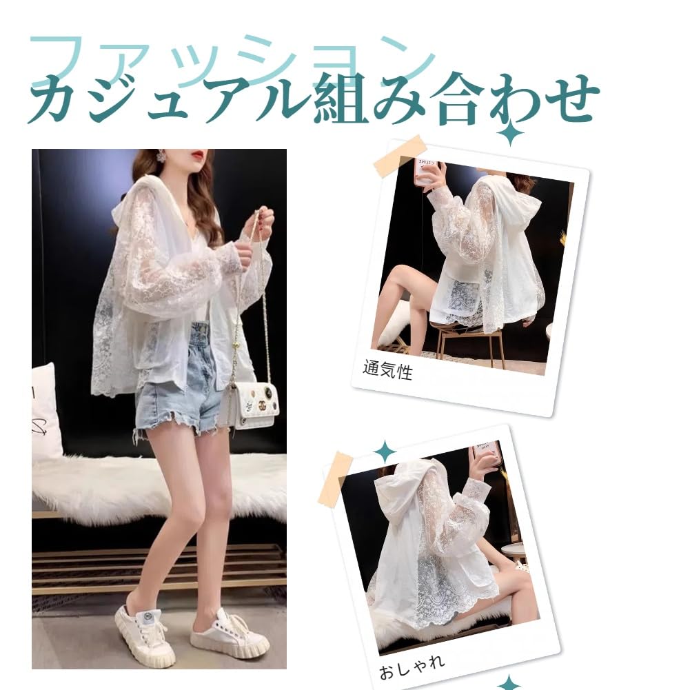 Summer UV Long Sleeve Loose Stylish Sheer Hoodie with Perfect for and Everyday Wear Photo [Yhsuoxfd] Women's Cardigan, Protection, Hoodie, Fit,