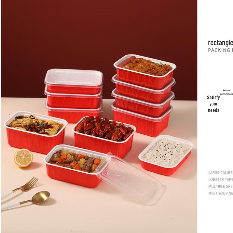 Disposable Plastic Food Container with Lid